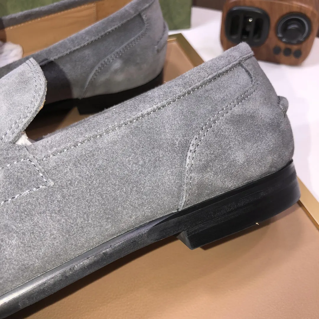 Men's shoes 💰580💰[GUCCI—Gucci] The latest high-end version of Gucci. Official website new model. Available at the same time at counters, the uppers are made of original cowhide imported from Italy/matched with the original special material splicing design concept; "highlight, high-end, grade, extravagance" and exquisite workmanship (original mesh fabric) sole: original factory special outsole size (38-45) (custom-made 45 non-returnable)